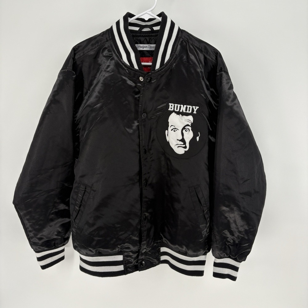 Headgear Classics Al Bundy Married With Children Satin Bomber Jacket Men L